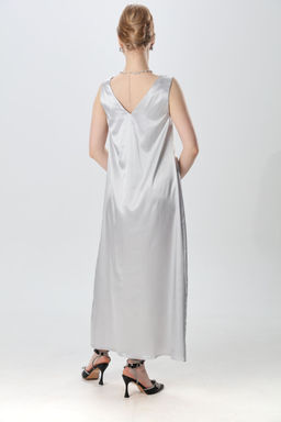 Платье NIKVA н1014-3 серебро  фото 7