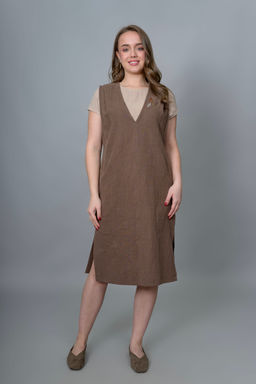 Платье- сарафан 100% крапива