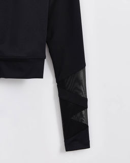 CONTE Укороченный спортивный джемпер на молнии DOUBLE CONTE SPORT LJ 2274 black - Conte elegant фото 4