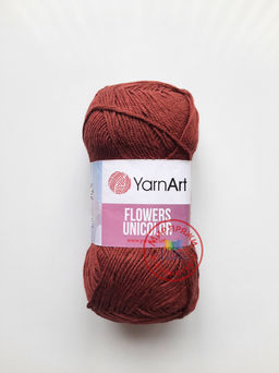 Фловерс однотонный (Flowers Unikolor) пряжа YarnArt 55%хлопок 45%акрил 5х50гр/200м Цвет:758 темно-зеленый