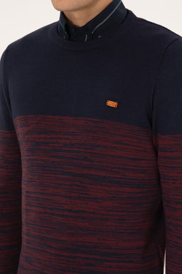 Erkek Slim Fit Bisiklet Yaka Lacivert Kazak - U.s. polo assn фото 7