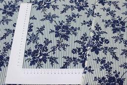 Импорт. хлопок Ренессанс цв.джинс, ш.1.48м, хлопок-100%, 110гр/м.кв - Купава фото 4