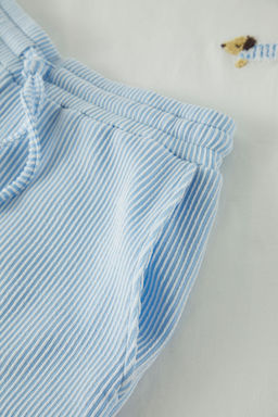 TRENDYOL MAN Siyah Unisex Ekru Regular Fit Koala Nak?sl? Cizgili Orme Pijama Tak?m? TMNSS25PT00007 - Trendyolmilla фото 6