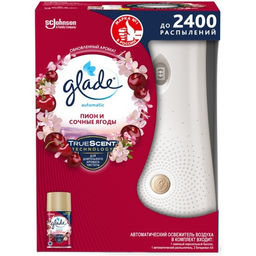 ГЛЕЙД AUTOMAT освежитель 269мл основной блок + запаска Пион и сочные ягоды