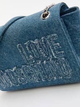 Женская сумка на плечо из денима LOVE MOSCHINO DENIM Артикул 4459248, синий - Diesel фото 3
