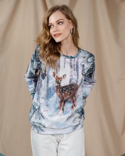 Свитшот с полной запечаткой PSW023, джемпер - Sahar art lab фото 2