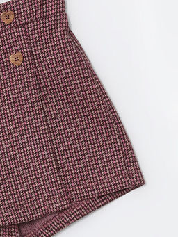 Desenli K?z ?ocuk ?ort Etek