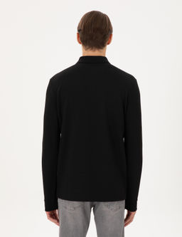 Siyah Regular Fit Sweatshirt - Pierre cardin фото 5