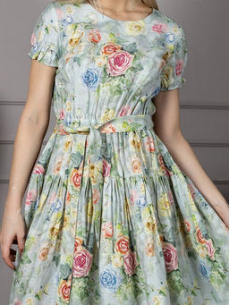 Платье лен 58%, хлопок 42%