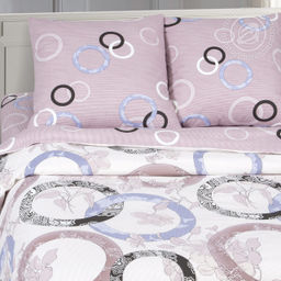 Постельное белье Мелодия с простынью на резинке (поплин DE LUXE) Евро/Пододеяльник: 1 шт. - 215*200; Простыня на резинке: 1 шт. - 200*180*25; Наволочка: 2 шт. - 70*70; DE LUXE с простынью на резинке
