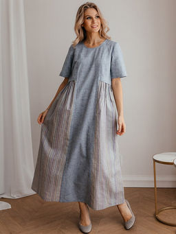 платье лен, хлопок