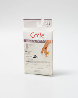 Цена за 2 пары. Носки Удлиненные CONTE TENSION SOFT 20 (1 пара) nero - Conte elegant фото 9
