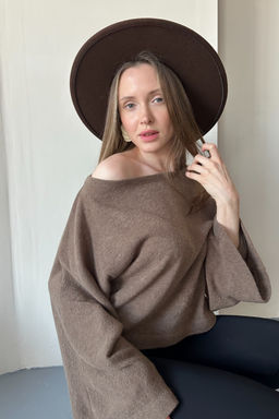 Свитер WOOL041/04/Коричневый - M&G all natural фото 7