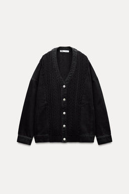 KNIT AND DENIM JACKET - Zara фото 6