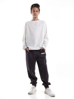 Брюки для мальчика штаны спортивные 22-7682 темный графит - Mini maxi фото 18