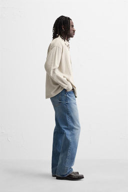 STRIPED DENIM SHIRT - Zara фото 4