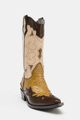 BOTA COWBOY COMBINADA / Multicolor - Zara фото 4