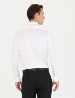 Beyaz Slim Fit Uzun Kollu Basic G_mlek - Pierre cardin фото 5