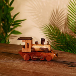 Сувенир «Паровоз», 16×4.5×9 см, тиковое дерево