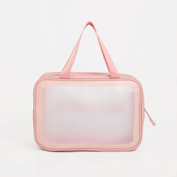 Косметичка-сумка на молнии для бассейна, большая, с ручками, с принтом Washbag, розовая - Simaland фото 2