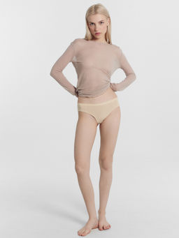 Цена за 2 штуки! Трусы женские слипы в бежевом цвете