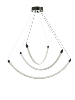 Светильник потолочный BayerLux «Крайс», 3хLED, 54 Вт, 3000К, чёрный, 70×70×34-184 см