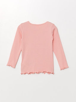 Bisiklet Yaka Basic Uzun Kollu K?z Bebek Ti??rt - Waikiki фото 2