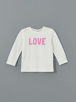 Bisiklet Yaka Bask?l? K?z Bebek Pijama Tak?m - Waikiki фото 2