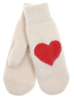 Варежки женские Сердце КРУГ 3430-1 - Рассказовские варежки фото 4