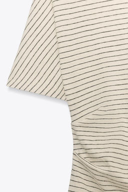 RUSTIC RUCHED T-SHIRT - Zara фото 9