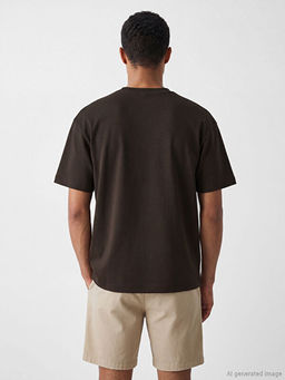 %100 Pamuk Loose Fit Basic Soft Touch Ti??rt - Waikiki фото 3