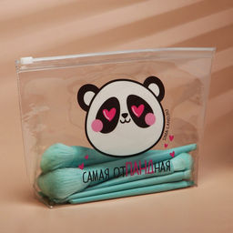 Цена за 2 шт. Косметичка из прозрачного PVC 21?2?14 см Самая отПАНДная