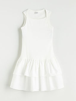 Kare Yaka K?z ?ocuk Elbise