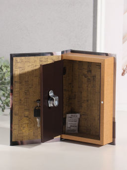 Шкатулка книга - сейф «Мегаполис. Девушка. Настроение» дерево, искусственная кожа, 21×13×5 см