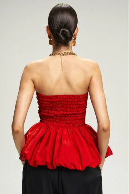 Топ-корсет с баской Red