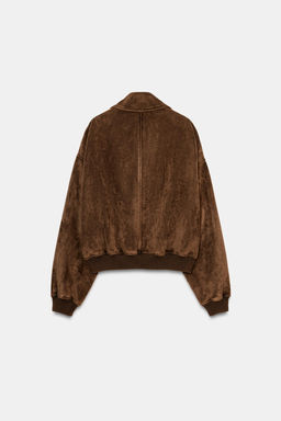 FAUX SUEDE JACKET - Zara фото 5