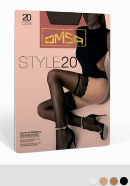 STYLE 20 (чулки) (80/5) - nero - Omsa фото 2