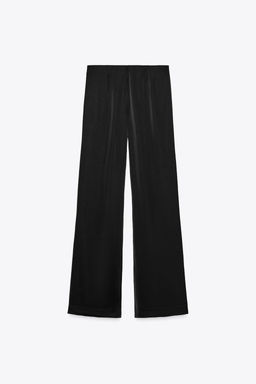HIGH-WAIST SATIN TROUSERS - Zara фото 11