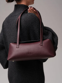 Кожаная сумка Raduy DBR 31127 зимняя вишня  фото 2