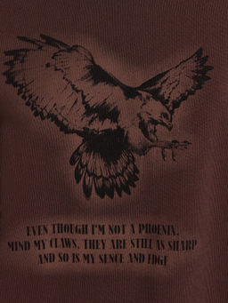 Джемпер женский коричневый с принтом шоколадное мартини +печать 122988