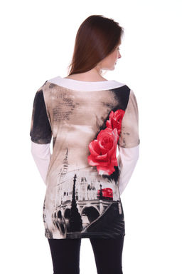 249 Туника "Красные розы"