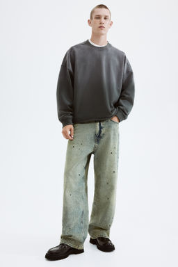 Sudadera efecto lavado Oversized Fit - H&m фото 2