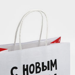 Цена за 2 шт. Пакет подарочный новогодний «С Новым годом, пупсик», 22×22×11 см