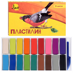 Пластилин классический 18цв. 360г. "Ярко" (в картонной упаковке)