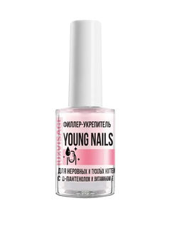 Luxvisage Филлер-укрепитель young Nails д/неровных и тусклых ногтей с D-пантенолом и витамином Е