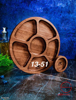 Менажница деревянная 25 см для закусок