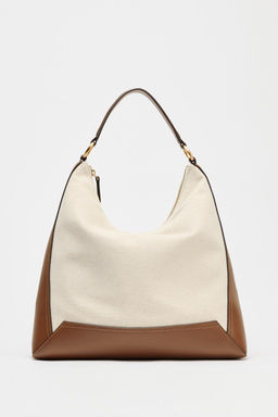 CANVAS SLOUCHY SHOULDER BAG