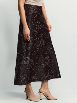 Атласная юбка миди ZR2604013505-257 / Zarina фото 4