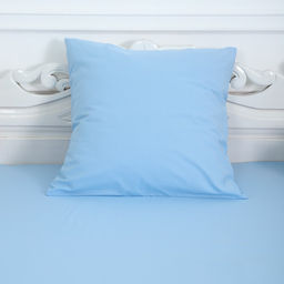 Комплект 1.5сп Голубой 4 (простыня 150х215см, наволочка 70х70см) бязь, 120г/м, хл100% - Атра фото 3