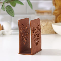 Салфетница деревянная От чистого сердца, 12125,5 см, цвет коричневый - Доляна фото 3